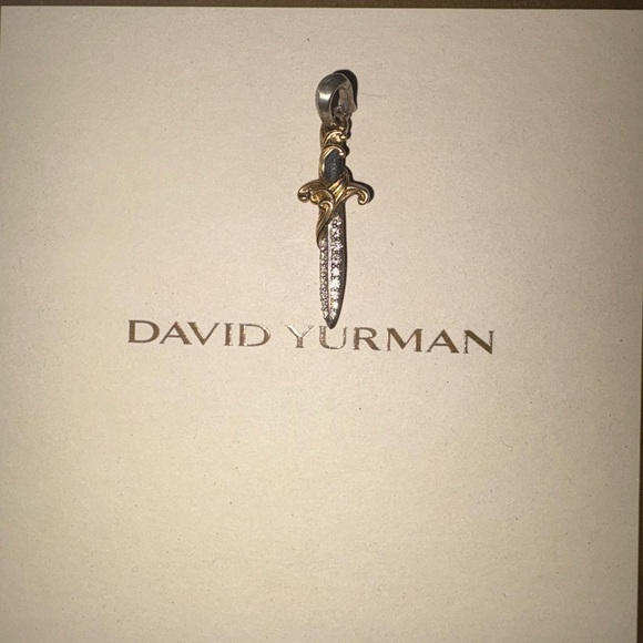 David Yurman Gold and Silver Dagger Pendant - Picture 1 of 4
